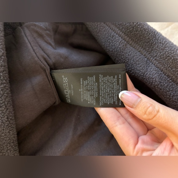 Yeezy Gap Fleece Padded Hoodie Dark Gray - Picture 3 of 7